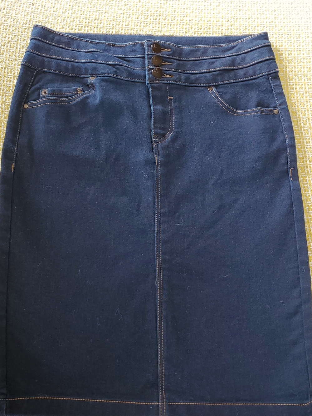 d. jeans Dark Blue Denim Midi Skirt
